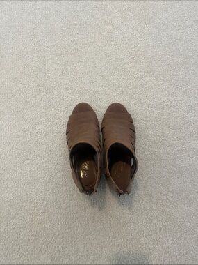Aerosoles Brown Slip-On Layered Leather Loafers